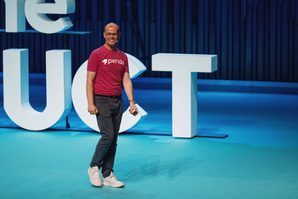 Dave Killeen on stage at Pendomonium